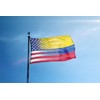 3x5 ft Colombian American Hybrid Flag: 100% Polyester Banner, Brass