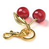 LightOnIt Cherry Bag Charms & Gold Initial Keychain for Handbags