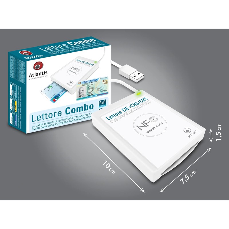 ATLANTIS USB 2.0 CIE Reader 3.0 Windows 10 and Windows