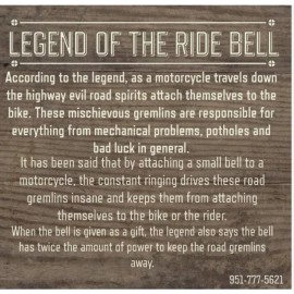 THE RIDE BELL Bearded Viking THE RIDE BELL Harley Motorcycle Biker Gift Lucky Charm bagger USA