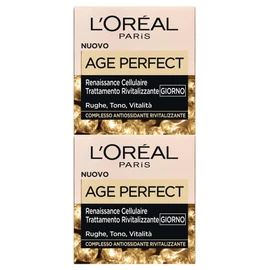 L'Oréal Paris Age Perfect Cellular Renaissance Revitalising Face Cream Treatment with Neoesperidin Vitamin E Brightening, Smoothing and Tonic for Mature Skin - 2 Bottles of 50 ml