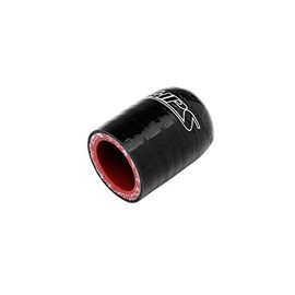 HPS 45/64" (18mm) Black High Temperature 3-ply Reinforced Silicone Coolant Cap Bypass Heater, 1-5/8" Length, 350F Max. Temp, 4mm Wall Thickness