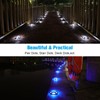 VOLISUN Solar Driveway Lights Dock Deck Lights 12 Pack,2 Colors