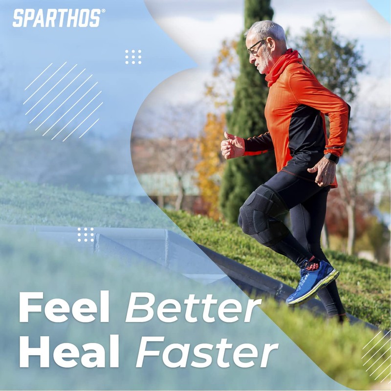 Sparthos Knee Brace - Heavy-Duty Hinged Support for ACL, MCL,