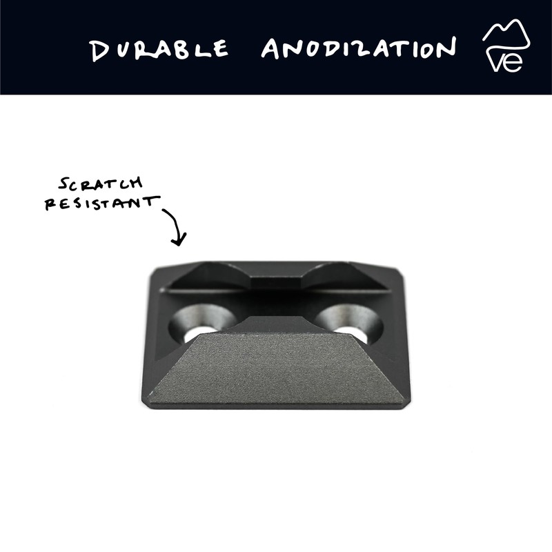 VanEssential Venture L-Track Single Stud Mount Gray - 2 Pack