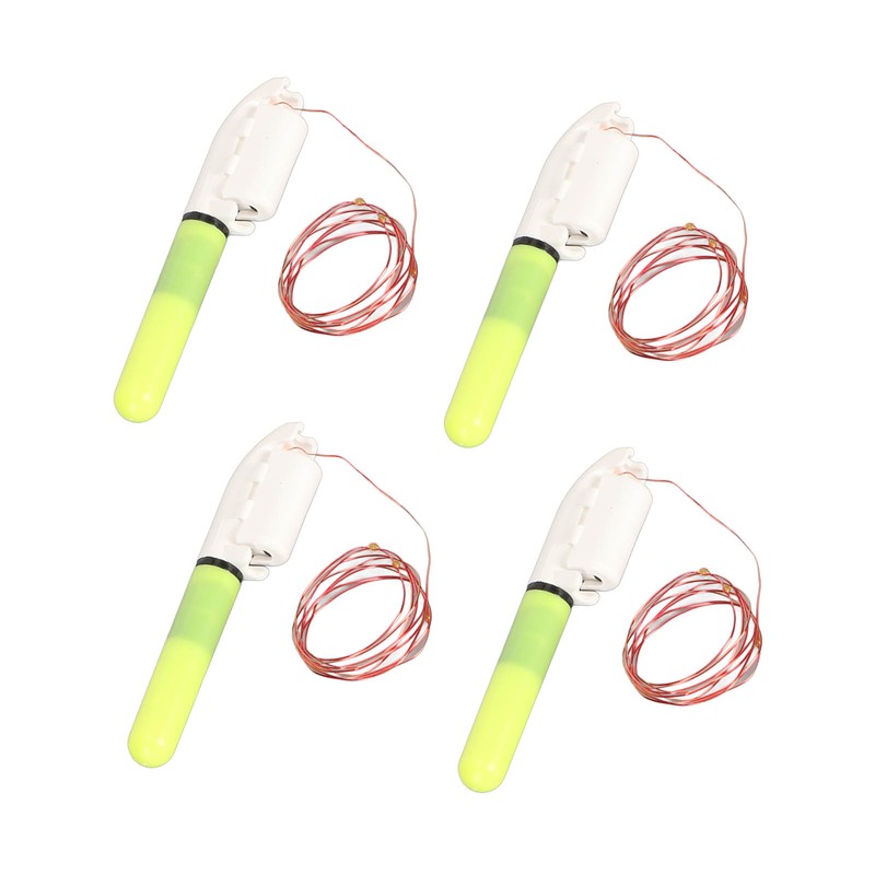 4 Pcs Fishing Glow Sticks Rod Tip LED Glow Sticks