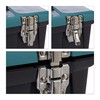 Relaxdays Empty Tool Box with Carry Handle Plastic Lockable Tool