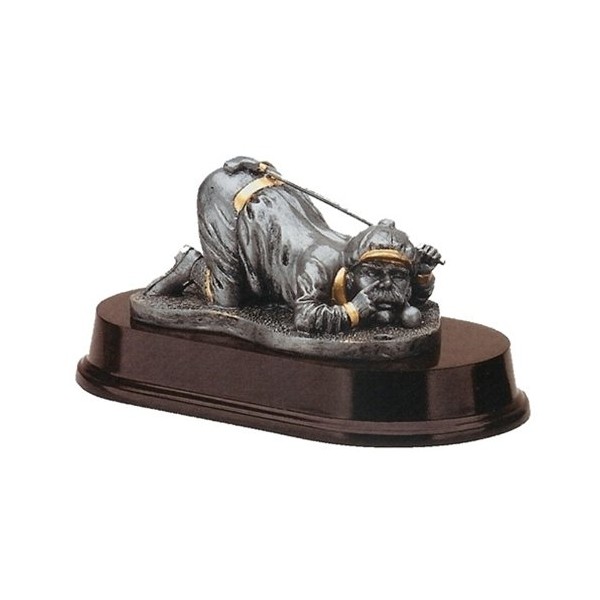 Funny Comic Golfer Duffer Trophy with 3 Lines of Custom Text