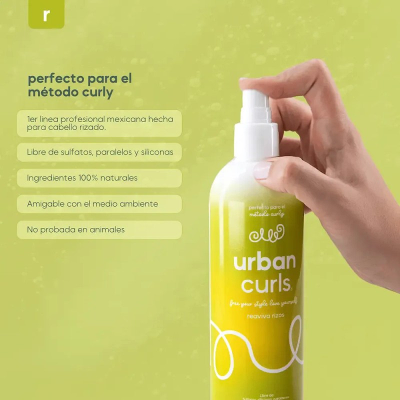 Urban Curls Tratamiento Activador De Rizos 360 Ml