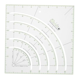 Gatuida Acrylic Quilting Ruler Multifunctional Measure Tool for Sewing and Crafting Lightweight and Portable for Stitching and Cutting Projects