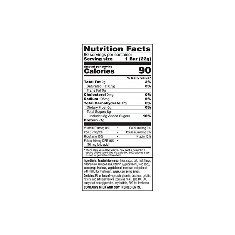 Kellogg's Rice Krispies Treats, 60 bars