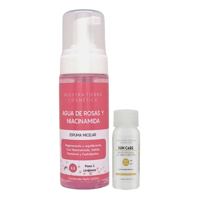 Espuma Micelar Agua De Rosas Y Niacinamida Limpia/regenera