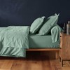 douceur d'intérieur, Fitted Sheet 180 x 200 cm Lina Sage