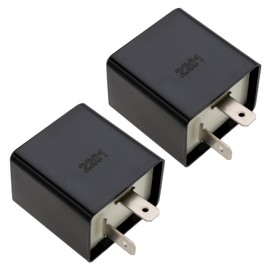 EMSea 2 x 12 V Indicator Relay 2 Pin Motorcycle LED Indicator Indicator Compatible with Honda CBR 125 R Europe 2004-2011 714115 38610-09410