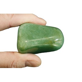 Rock Your Chakra Green Aventurine 2 1/2" 6-8 Oz Large Tumbled Stones Polished Rocks and Minerals Heart Chakra Healing Crystals
