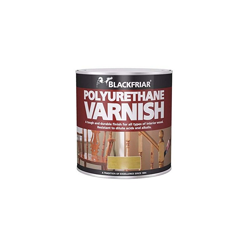 Blackfriar BKFPCSV500 Polyurethane Varnish P100, 500 ml, Clear Satin