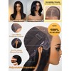 Sunber Yaki Straight Bob Human Hair Wigs Bye Bye Knots