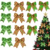 12 Pcs Christmas Bows Ornaments Christmas Tree Decorations 6 Inch