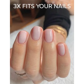 Nelaoco Nail Polish Strips – 32PCS Salon Quality Wraps, Long Lasting Gel Nail Stickers for Women (Vanilla White)