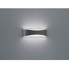 Trio Leuchten LED Wandleuchte 228560242 Konda, Aluminium anthrazit, Kunststoff weiß,
