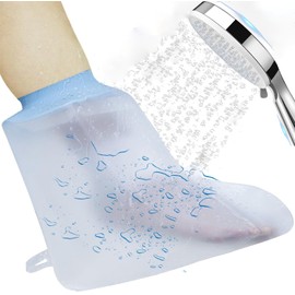 Gulaey Wasserdichte Fußabdeckung für Dusche, Knöchelgussabdeckungen für Erwachsene, weiche, bequeme Gipsabdeckung für den Fuß, elastischer Gipsbeutel für Bandage, wiederverwendbarer Gipsschutz,