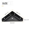 uxcell 2Pcs Angle Corner Brackets 66mm x 66mm, Cold Rolled