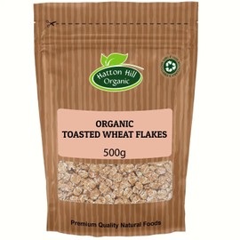 Organic Toasted Wheat Flakes 500g by Hatton Hill Organic