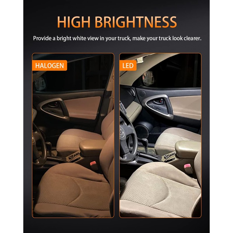 MEALAM White LED Bulbs Package Kit Compatible with 2006-2012 2013
