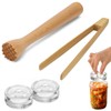 Fermentation Glass Weights 4 Pieces 7cm Glass Weights for Fermentation