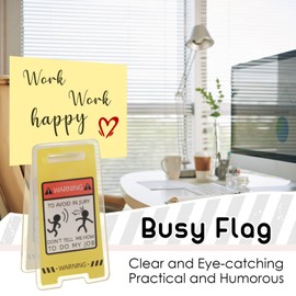 Funny Sticky Note Holder - 6 Pack Note Holder Clips, Overstimulated Desk Sign for Office, Hilarious Desk Signs for Coworkers, Perfect Funny Office Gifts (Sticky Note Holder-B)