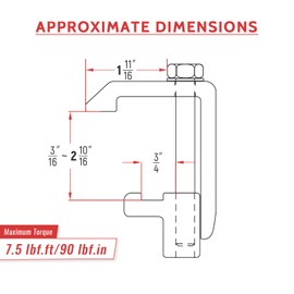 AA-Racks P-AC-04N Utility Track System Mounting Clamp for Toyota Tacoma/Tundra Truck Cap/Camper Shell, Set of 4 - Silver