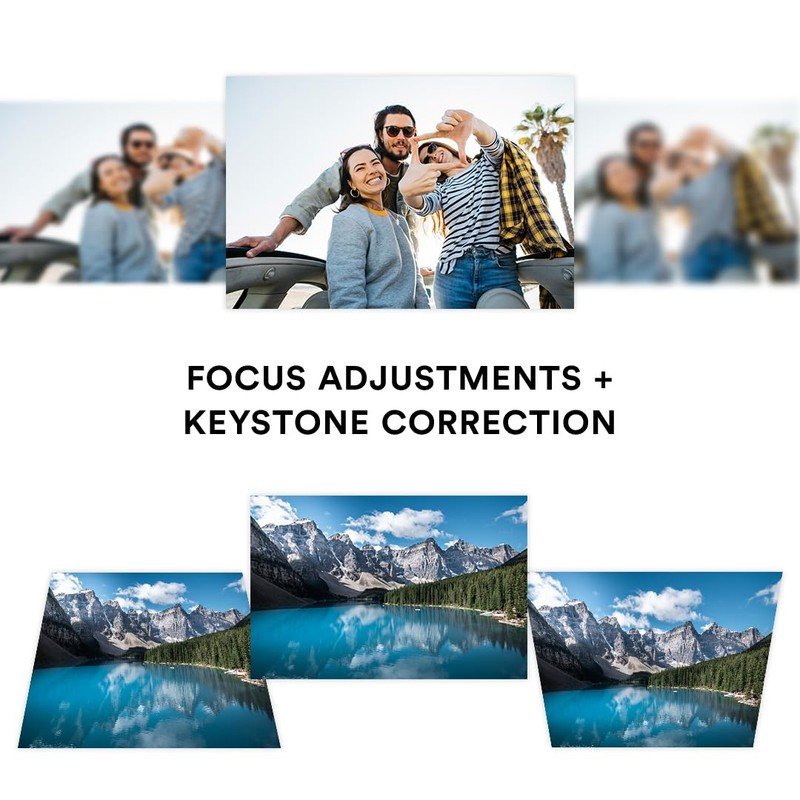 Core Innovations HD Portable LCD Home Theater Projector with Rechargeable