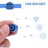 100pcs Plug Luer Lock Caps for Feeding Tubes Plastic Caps