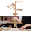 Collapsible Pasta Drying Rack 18 Bars Wooden Spaghetti Stand Dryer