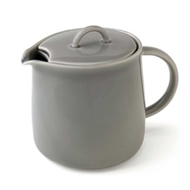 Fourlife 620Ikw Ceramic Teapot, 1.9 fl oz (591 ml), 3 Cups, Includes Tea Strainer, Microwave and Dishwasher Safe, Gray, Ink Wash, Danjou Teapot