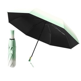 Impervius Patronum Mini Colour Gradient Travel Umbrella, Portable, Lightweight, Compact, Foldable, for Handbag, UV Protection, Sun, Rain, Teflon Coating, Pocket Umbrella for Children and Women, Green