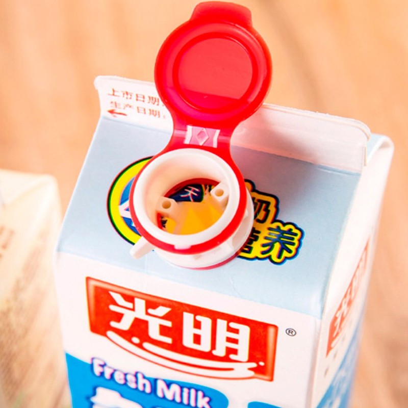 JAGETRADE Drink Bag Storage Seal Clip with Milk Cap Milk