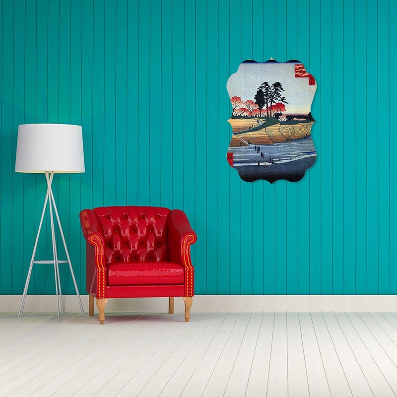 Fastasticdeals Vertical Home Decor Wall Sign Plum Garden, Kamata Art