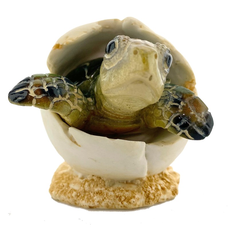 THE JOY TREE Hatching Sea Turtle - Sculpture Figurine Ocean