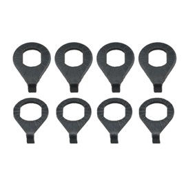 WELWIK 8PCS Bicycle Wheel Safety Washers Wheel Hub Clamp Hook Retainer Washers Folding Hook Spacer for Mountain Road Bikes MTB Front and Rear Axle Wheels Black