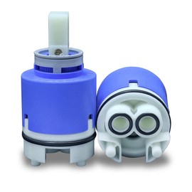 Kerox K40B 40mm Faucet Cartridge - Ceramic Mixing Single-Lever Cartridge, Bathroom Sink Faucets & Parts for Home Plumbing Repair and Improvement, fits La Torre & American Standard Faucets