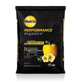 Miracle-Gro Performance Organics All Purpose In-Ground Soil - Organic and Natural Ingredients, Soil for Vegetables, Flowers and Herbs, Feeds for up to 3 Months, 1.3 cu. ft.