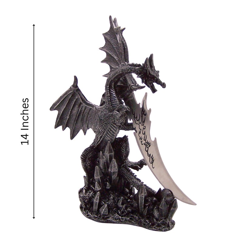 Freestanding Dragon Dagger & Holder, Gothic Home Decor, Dragon with