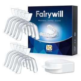 Fairywill 10 Packs Teeth Whitening Tray Whitener Mouth Guard Care Bleaching Tool