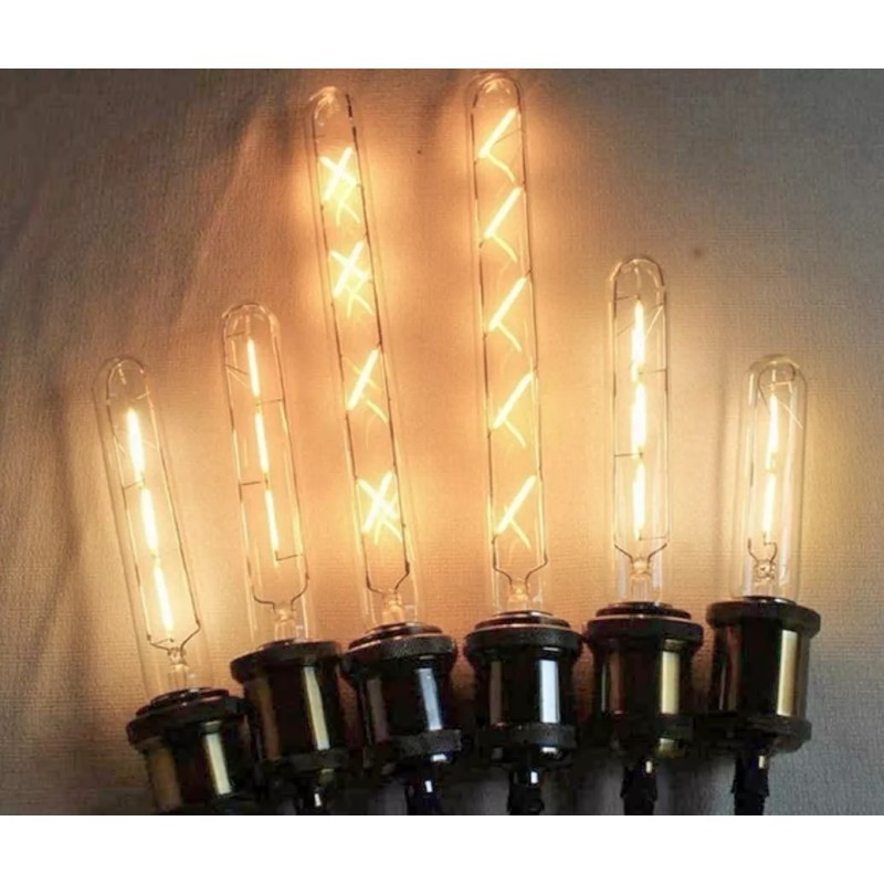 CL Foco Larga Tubular Clásico Vintage Incandescente 3 Pz