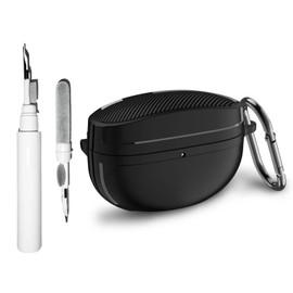 SKPY Carbon Fiber Anti-Fall Protective Case Compatible with Sony WF-1000XM5, Soft TPU with Carabiner Cleaning Tools Cover for Boys Girls Womens Mens Teens