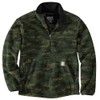 Carhartt Men's Loose Fit Fleece Pullover, Mountain View Camo, Large