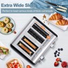 CUSIMAX 4 Slice Toaster, Stainless Steel, Ultra-Clear LED Display &