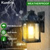 Kuniwa Solar Wall Light Outdoor with 3 Lighting Modes, Dusk