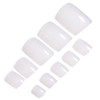 500 Pieces Acrylic False Toenails Natural Full Cover Artificial Square